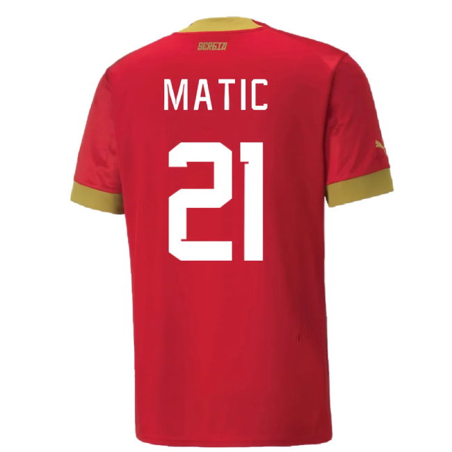 2022-2023 Serbia Home Shirt (MATIC 21)-SoccerKits Hub | Buy Soccer Jerseys Online